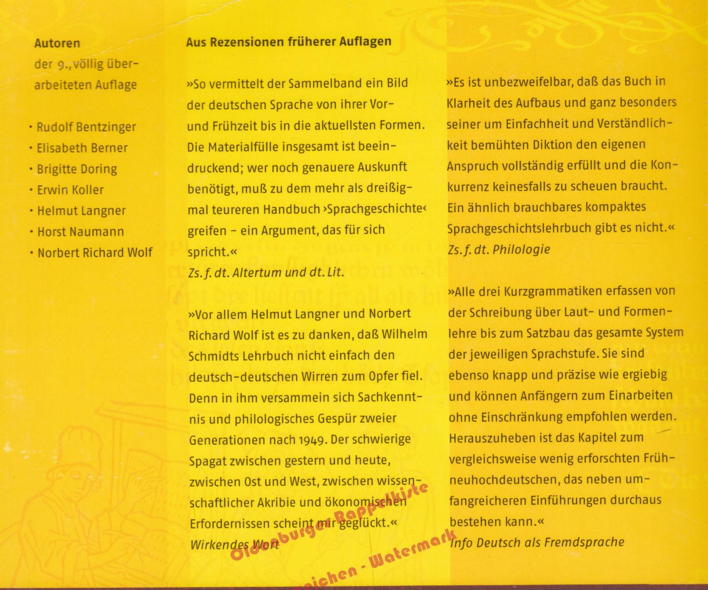 Geschichte Der Deutschen Sprache Ein - 
