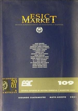 ESIC MARKET. Revista internacional de economia y empresa, num 109 mayo-agosto 2009