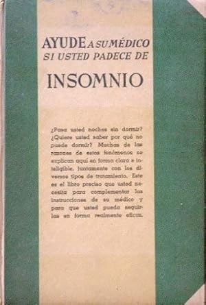 AYUDE A SU MEDICO SI USTED PADECE DE INSOMNIO