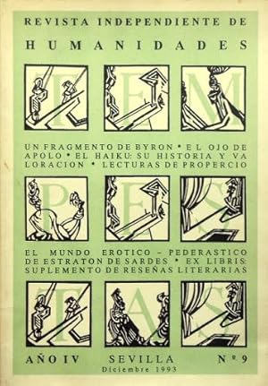 REVISTA INDEPENDIENTE DE HUMANIDADES. Año IV. N° 9. Sevilla, diciembre 1993