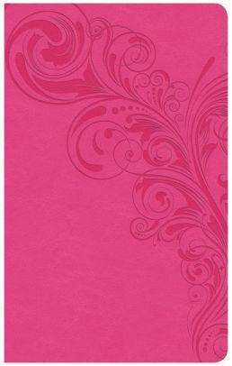 CSB Ultrathin Reference Bible, Pink LeatherTouch, Indexed