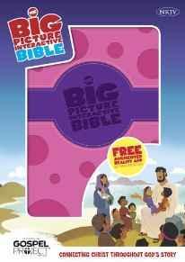 The NKJV Big Picture Interactive Bible, Purple/Pink Polka Dot LeatherTouch: Connecting Christ Thr...