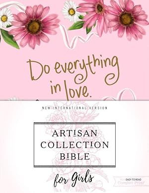 NIV, Artisan Collection Bible for Girls, Cloth over Board, Pink Daisies, Designed Edges under Gil...