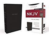 NKJV, Thinline Bible, Leathersoft, Black, Red Letter Edition, Comfort Print: Holy Bible, New King...
