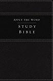 NKJV, Apply the Word Study Bible, Leathersoft, Black, Thumb Indexed, Red Letter Edition: Live in ...