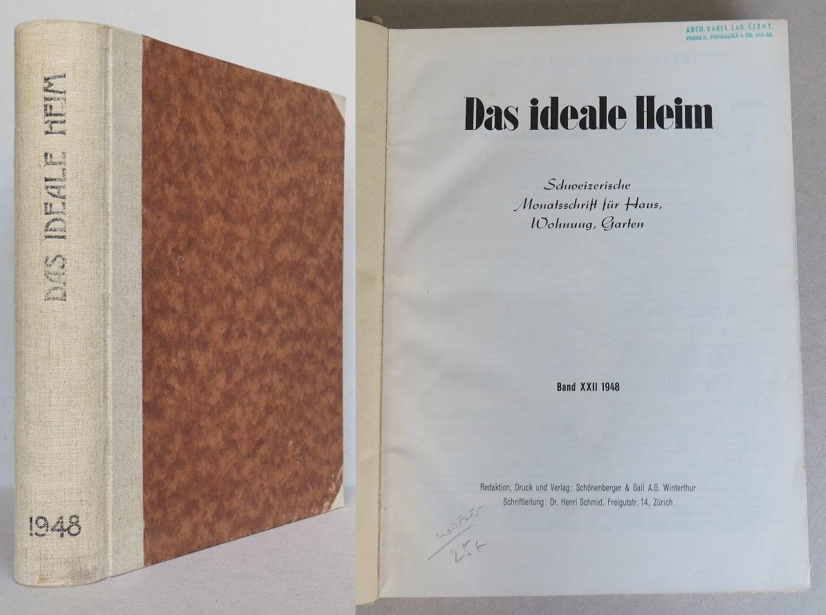 Das Ideale Heim Schweizerische Monatsschrift Fur Haus Wohnung