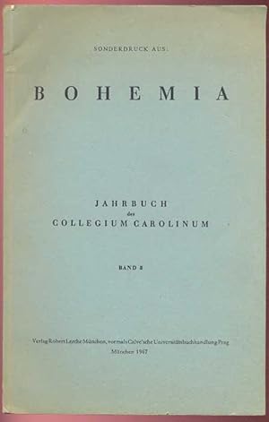 Jahrbuch des Collegium Carolinum, Band 8. Sonderdruck aus Bohemia. Mit Widmung von Klaus Merten a...