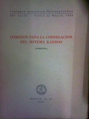 COMISIÓN PARA LA CORRELACIÓN DEL SISTEMA KARROO (Gondwana)