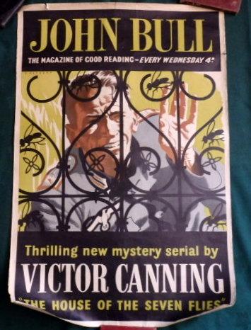 John Bull Magazine Poster For Victor Canning Book The House Of The Seven Flies 1952 Limited Edition Art Nbsp Nbsp Print Nbsp Nbsp Poster Colophon Books Uk