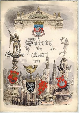 Soirée du 4 avril 1911. Programme de 2 feuillets.