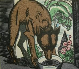 Dingo. Bois coloriés de Pierre Falké.