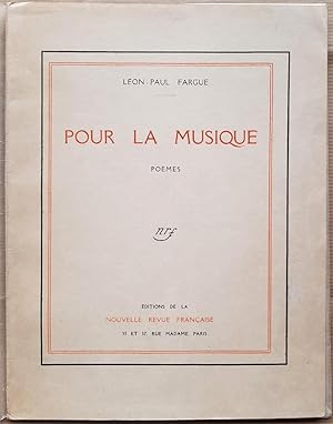 Pour la musique. Poèmes.