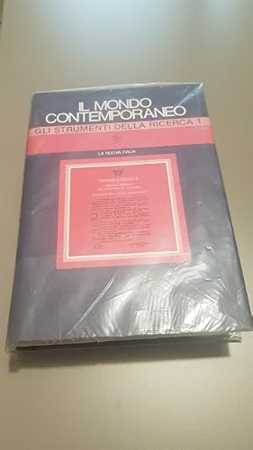 IL MONDO CONTEMPORANEO GLI STRUMENTI DELLA RICERCA PERCORSI DI LETTURA TOMO 1, ENCICLOPEDIA DI ST...