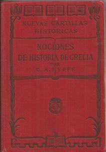 NUEVAS CARTILLAS HISTÓRICAS. NOCIONES DE HISTORIA DE GRACIA