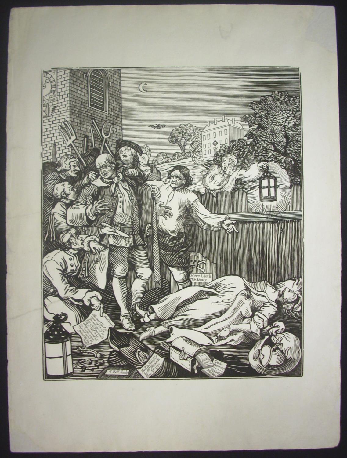 Boydell John y Joshia Inglaterra WILLIAM HOGARTH 1697 1764 Serie pleta de las 2 estampas de la colecci³n Estados de la crueldad