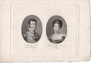 Fernando VII. Rey de España / María Isabel Francisca su Esposa