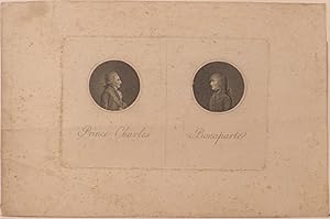 Retrato en efígie del Príncipe Carlos y Napoleón Bonaparte