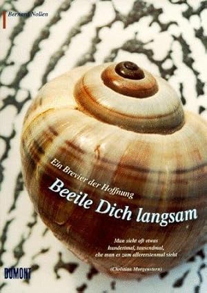 Beeile Dich langsam. Ein Brevier der Hoffnung.