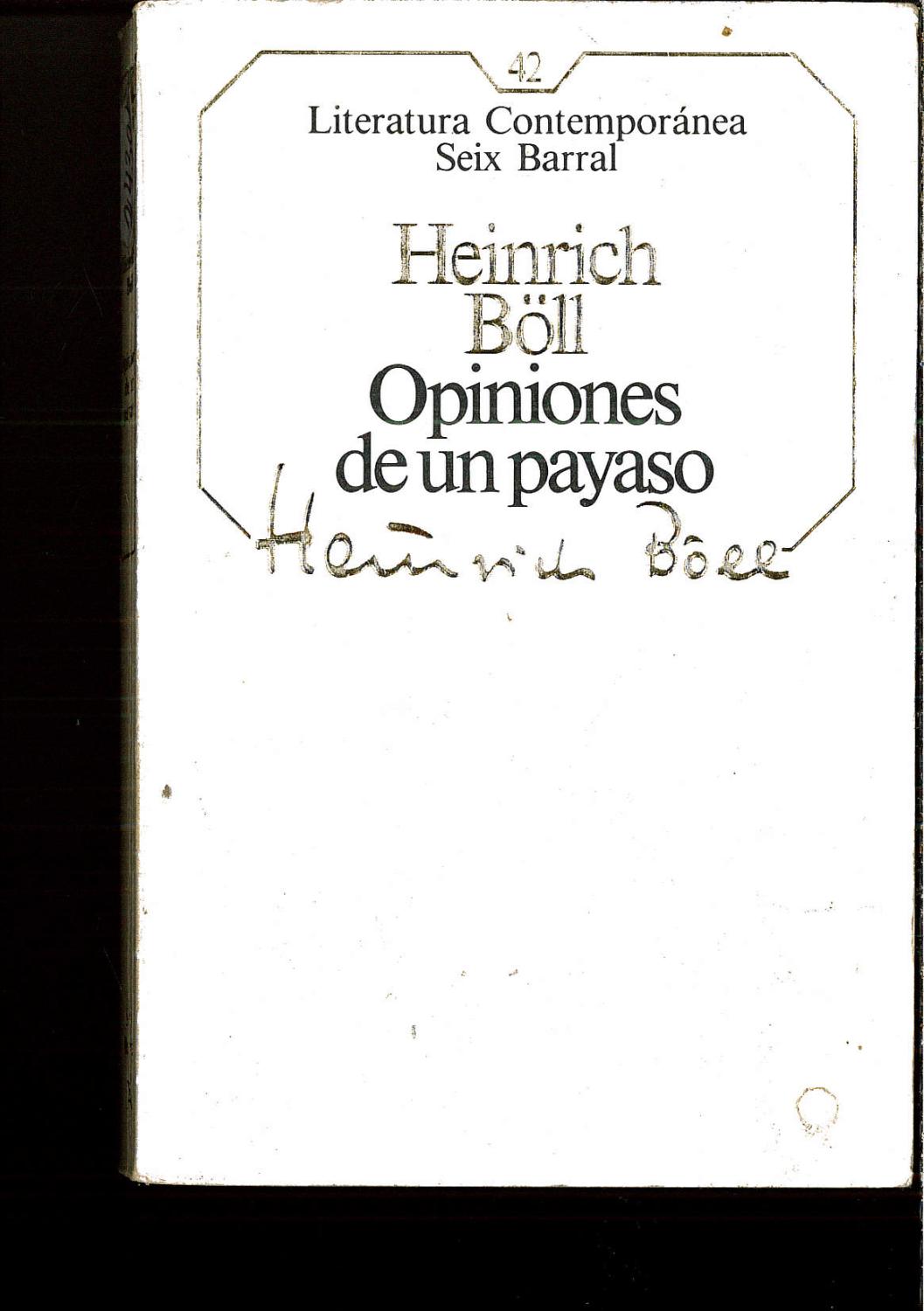 Opiniones De Un Payaso - Heinrich Boll