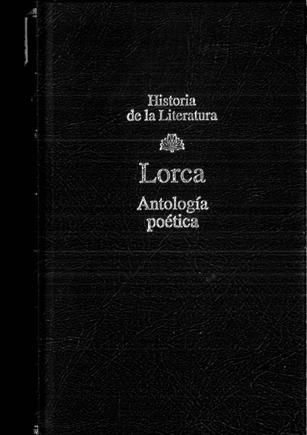 Antologia poetica - FEDERICO GARCIA LORCA