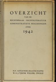 Overzicht van de rechtspraak-rechtsliteratuur administratieve beslissingen over 1941