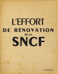 L'Effort de rénovation de la S.N.C.F.