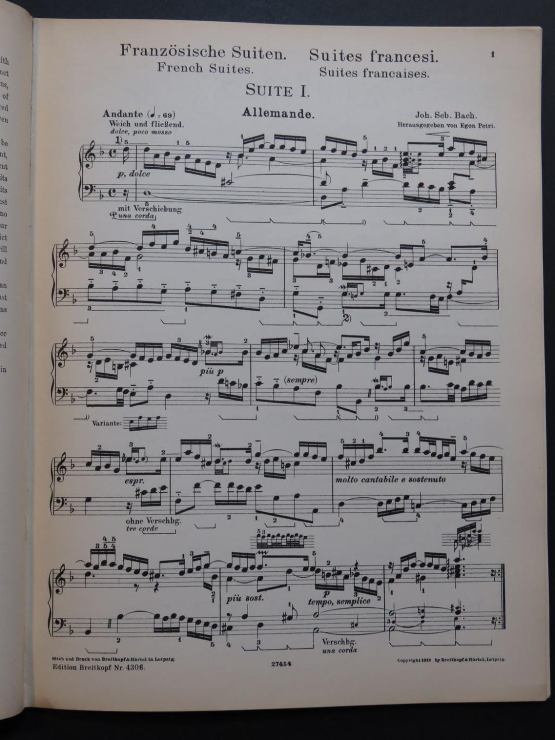 Bach Busoni Chaconne Sheet Music Piano