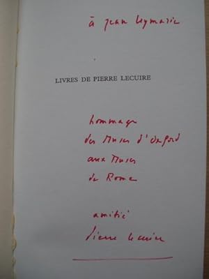 Livres de Pierre LECUIRE