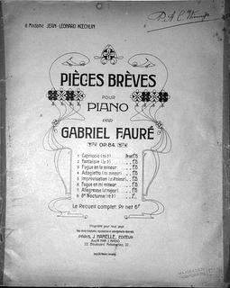 [Op. 84] Pièces brèves pour piano. Op. 84