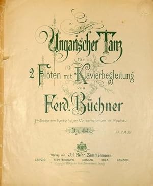 Ungarischer Tanz für 2 Flöten mit Klavierbegleitung. Op. 44