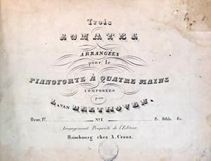 [Op. 12, Nr. 1. Arr.] Trois sonates arrangées pour le pianoforte à quatre mains. No. I