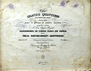 [Op. 44, Nr. 1] Trois grands quatuors pour 2 violons, alto et basse. Oeuvr. 44 No. I. Arrangés po...