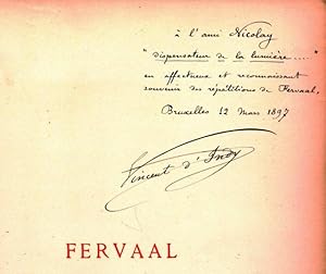 Fervaal. Action musicale en trois actes et un prologue. Partition chant et piano, réduite par l`a...