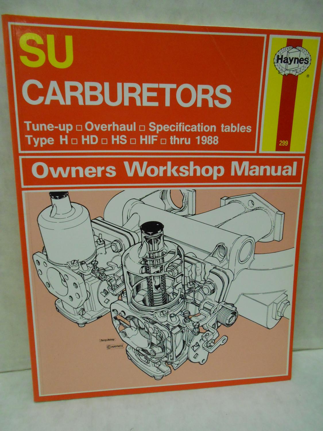 Haynes SU Carburetors Owners Workshop Manual thru 1988 #299