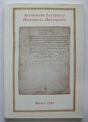 Autograph Letters & Historical Documents: Catalogue 1325