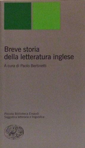 BREVE STORIA DELLA LETTERATURA INGLESE