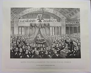 (Lithograph) Daniel Webster Addressing the United States Senate, in the Great Debate of the Const...