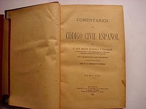 Comentarios al Código Civil español. Tomo VIII