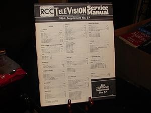 RCC TELEVISION SERVICE MANUAL 1964 SUPPLEMENT No. 57