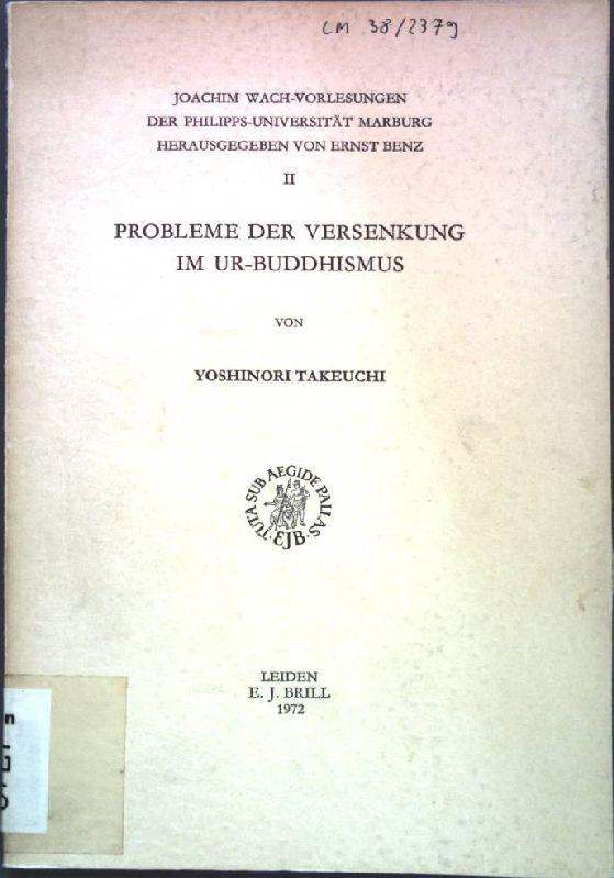 Probleme der Versenkung im Ur-Buddhismus (Beihefte der Zeitschrift fur Religions- und Geistesgeschichte) (German Edition)