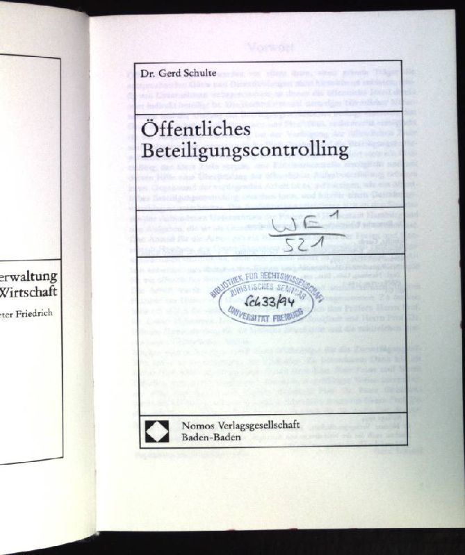 Offentliches Beteiligungscontrolling (Schriften zur offentlichen Verwaltung und offentlichen Wirtschaft) (German Edition)