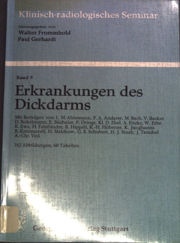 Erkrankungen des Dickdarms. (Bd. 9)