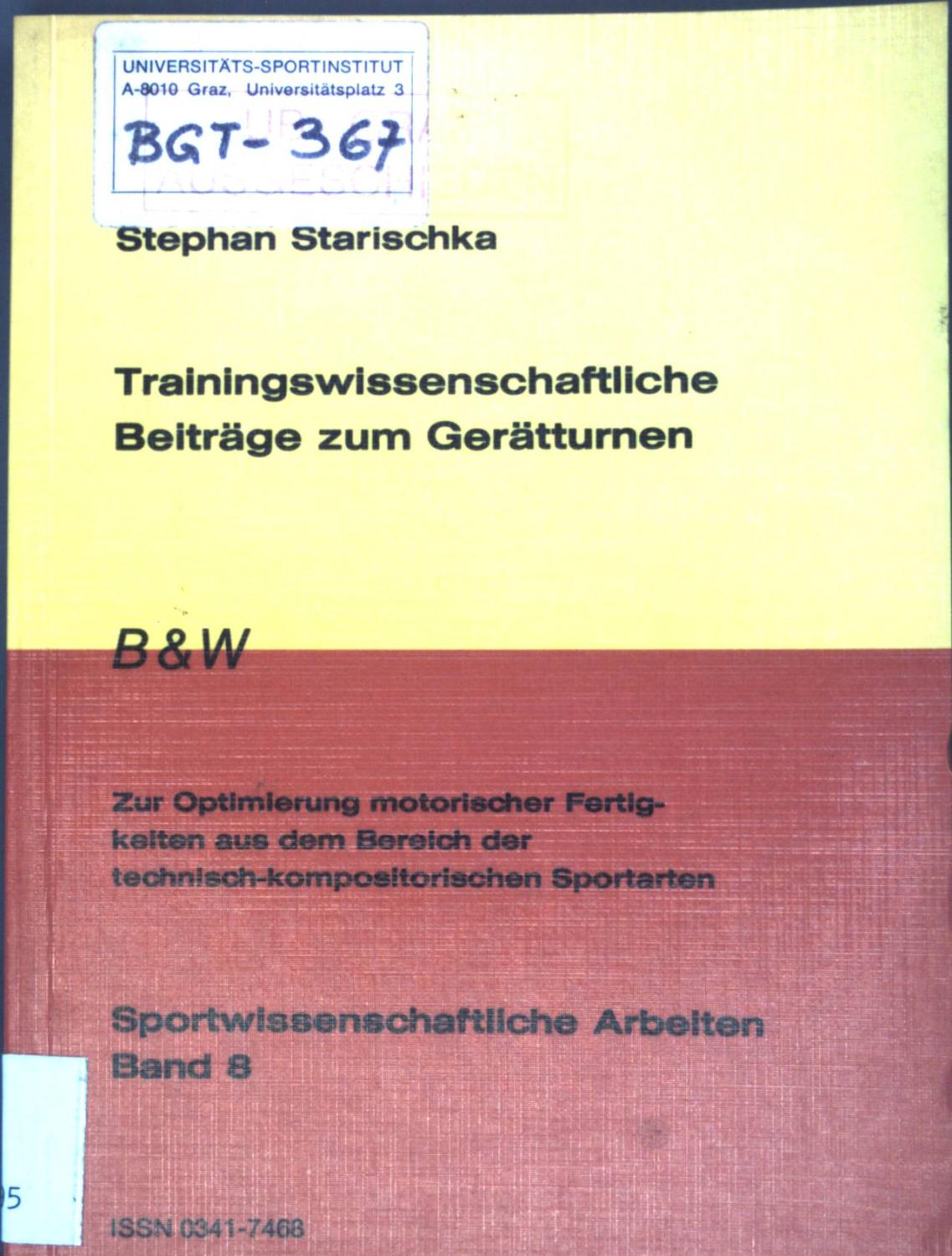 Trainingswissenschaftliche Beispiele aus dem Gerätturnen.