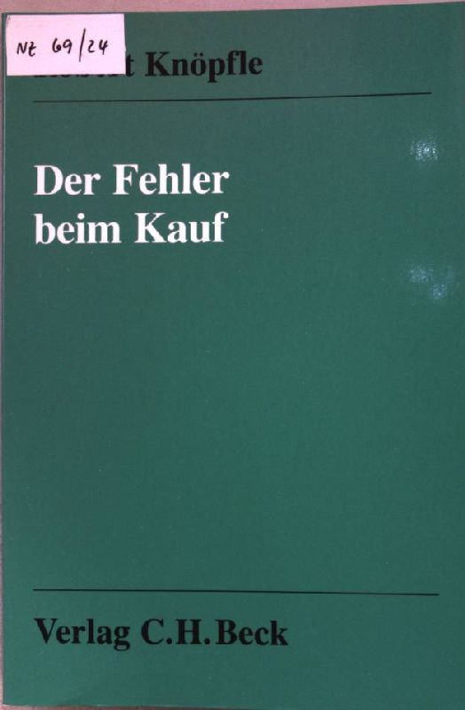 Der Fehler beim Kauf