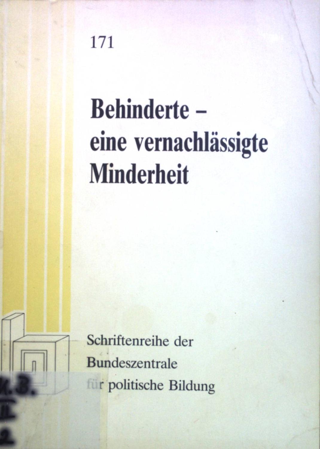 Behinderte, Eine vernachlässigte Minderheit: Ein Tagungsbericht