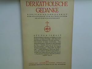 Ouvertüre zu einer Philosophie des Todes. - in : 4. Heft - Oktober bis Dezember 1937 : Der kathol...