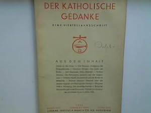 Die Philosophia perennis und die Gegenwart. - in : 1. Heft - Januar bis März - 1938 : Der katholi...