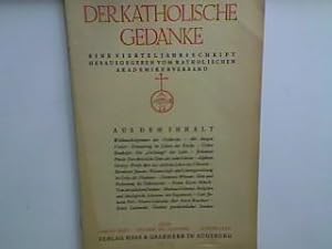 Der christliche Sinn der zehn Gebote. - in : 4. Heft - Oktober bis Dezember - 1935 : Der katholis...