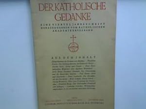 Die Metaphysik der Geschichte. - in : 2. Heft - April bis Juni- 1936 : Der katholische Gedanke - ...