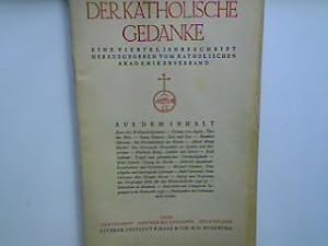 Tragik und germanischer Schicksalsglaube. - in : 4. Heft - Oktober bis Dezember - 1936 : Der kath...